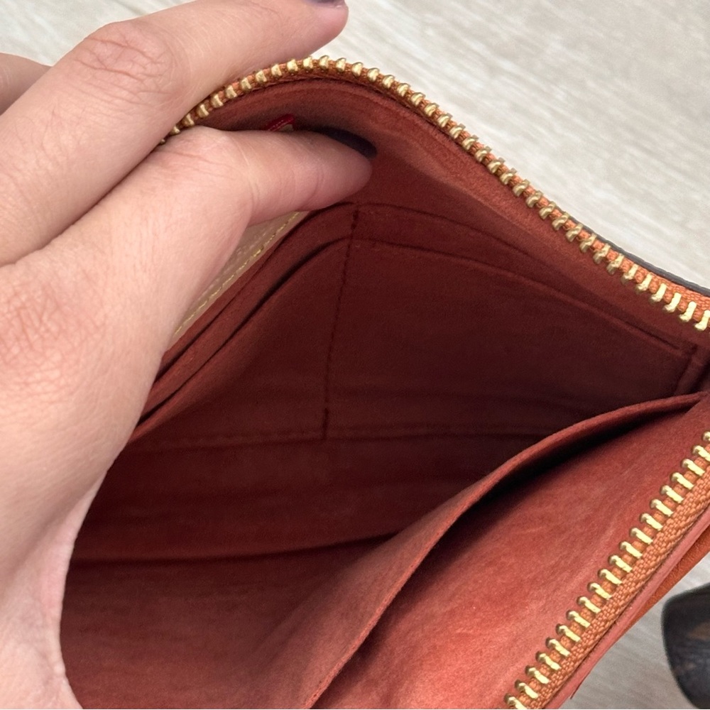 Louis Vuitton Brown Monogram Wristlet Bag, like new - Picture 13 of 17